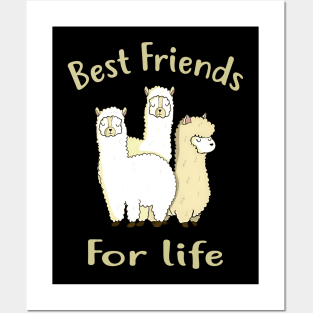 Alpaca Appeal Stylish Tee for Those Who Love These Creatures Posters and Art